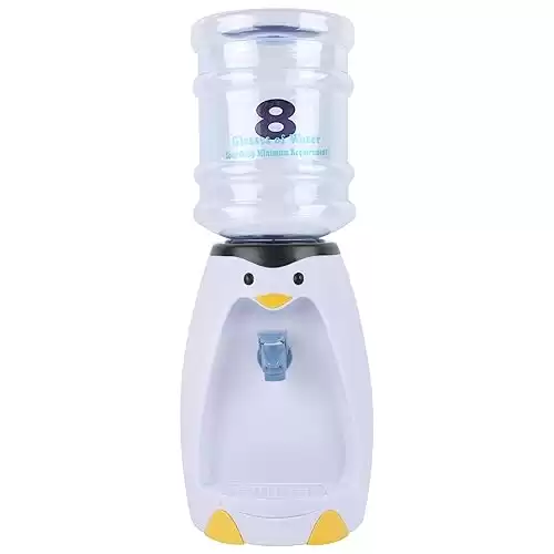 YOFIT 2.5 Liters Mini Water Dispenser 8 Glasses Water Dispenser Penguin Style