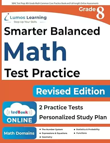 SBAC Test Prep: 8th Grade Math Common Core Practice Book