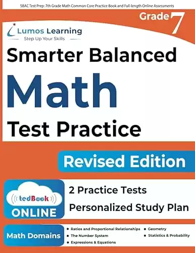 SBAC Test Prep: 7th Grade Math Common Core Practice Book