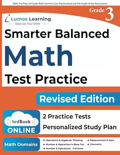 SBAC Test Prep: 3rd Grade Math Common Core Practice Book