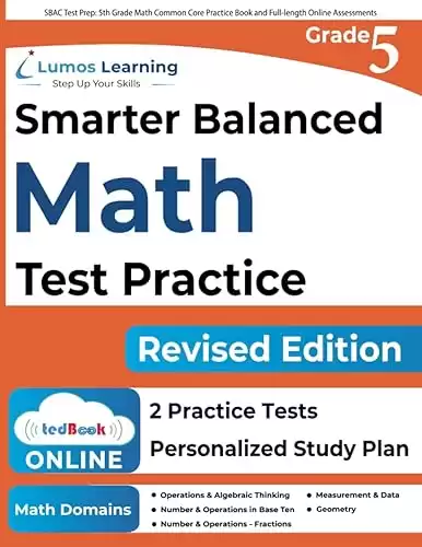 SBAC Test Prep: 5th Grade Math Common Core Practice Book